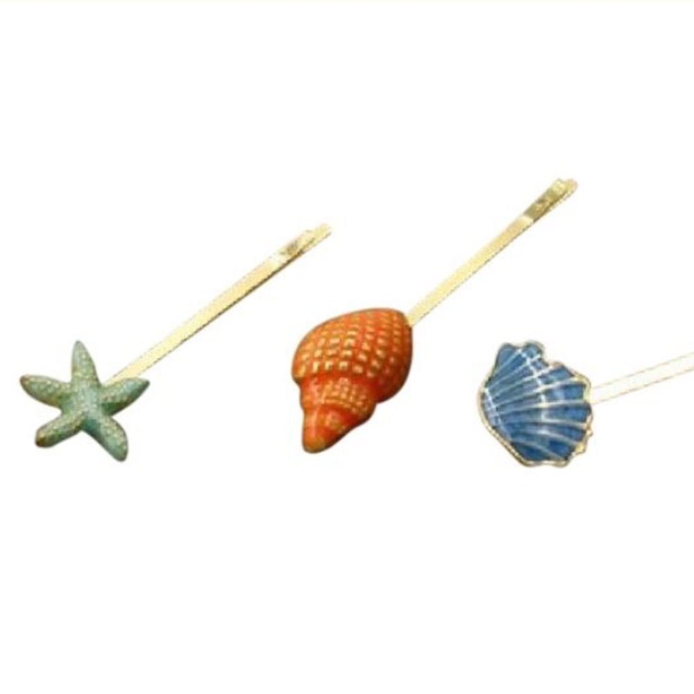 🐚HP!!🐚 Multicolor Shell Hair Pins